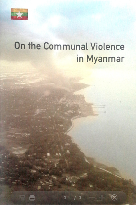 On The Communal Violence In Myanmar Cdnh